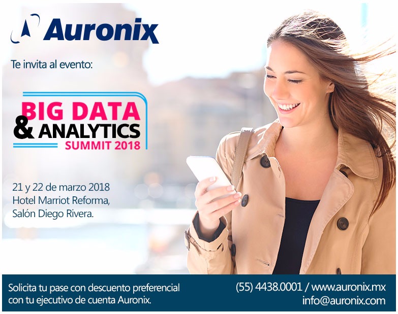 Auronix te invita al Big Data & Analytics Summit 2018